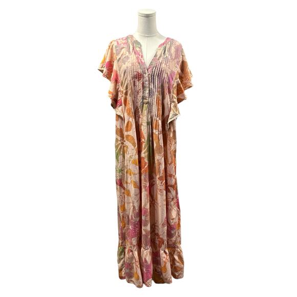 Anthropologie Multicolor Floral Maxi Dress - Picture 8 of 12